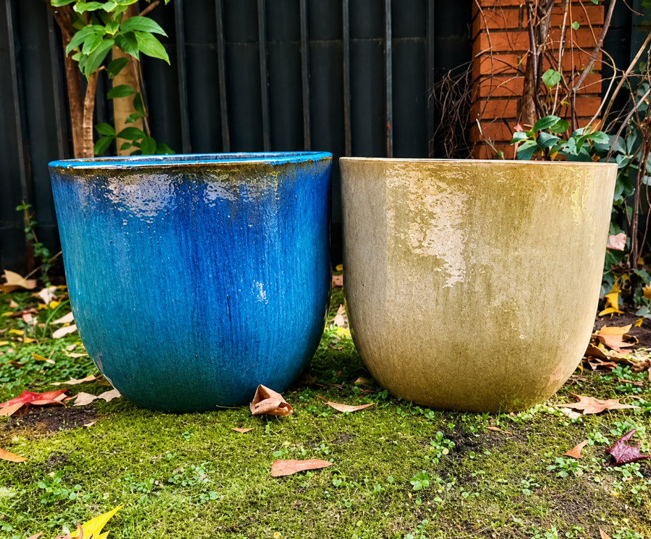 Set de 2 Maceteros Decorativos Grandes